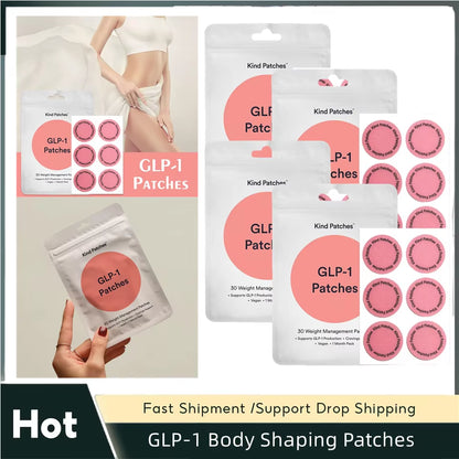 1/2/3/5 Packs Weight Loss GLP-1 Patches Body Slimming Patch Regulating Insulin Secretion Suppressing Appetite Control Weight