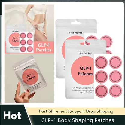 1/2/3/5 Packs Weight Loss GLP-1 Patches Body Slimming Patch Regulating Insulin Secretion Suppressing Appetite Control Weight