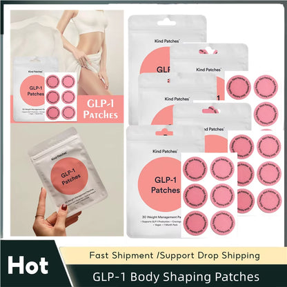 1/2/3/5 Packs Weight Loss GLP-1 Patches Body Slimming Patch Regulating Insulin Secretion Suppressing Appetite Control Weight